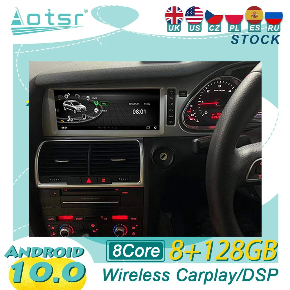 Автомобилно Радио За Audi Q7 С десни волана 2010-2015 GPS Navi Мултимедиен Плейър Авто Стерео Екран На Устройството Авто Аудио Видео плейър