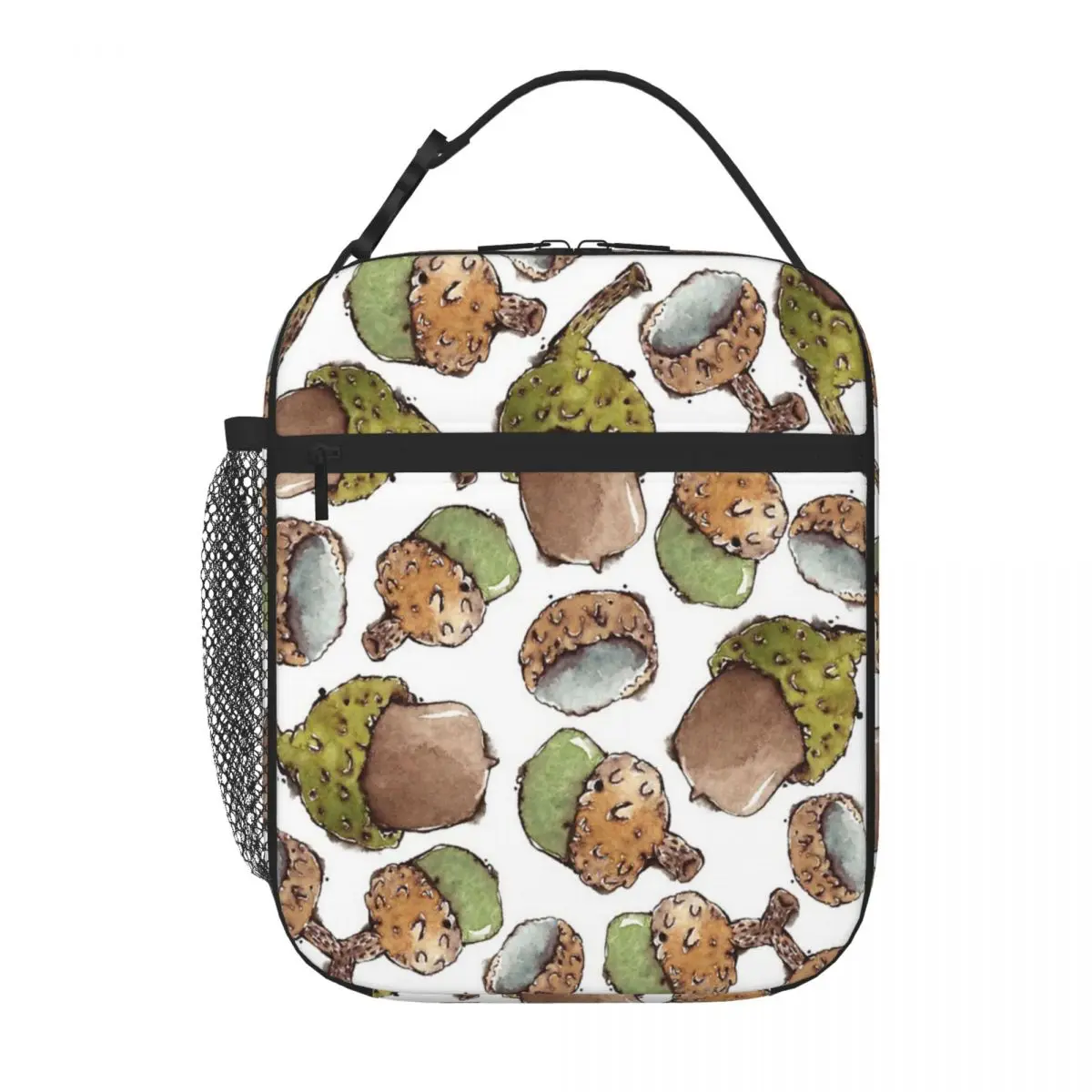 Акварелни жълъди, чанта за обяд, чанта за пикник, термосумки, термосумка-хладилник