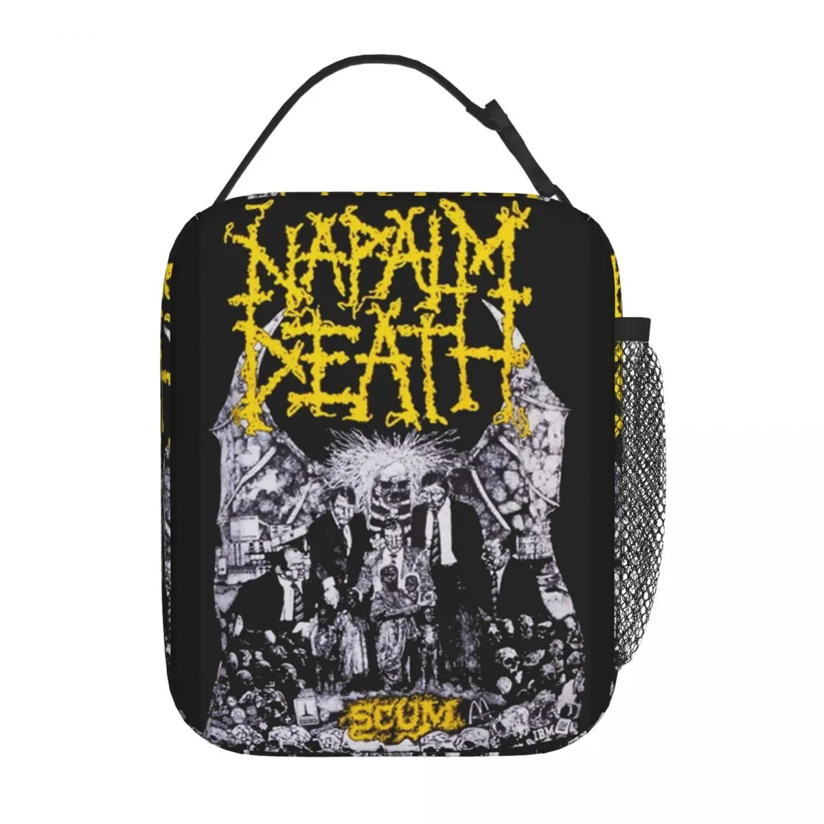 Аксесоари Heavy Metal Napalm Death Band Изолирано Чанта За Обяд За Училището За Съхранение На Храните Кутии За Еднократна Употреба Cooler Thermal Lunch Boxes
