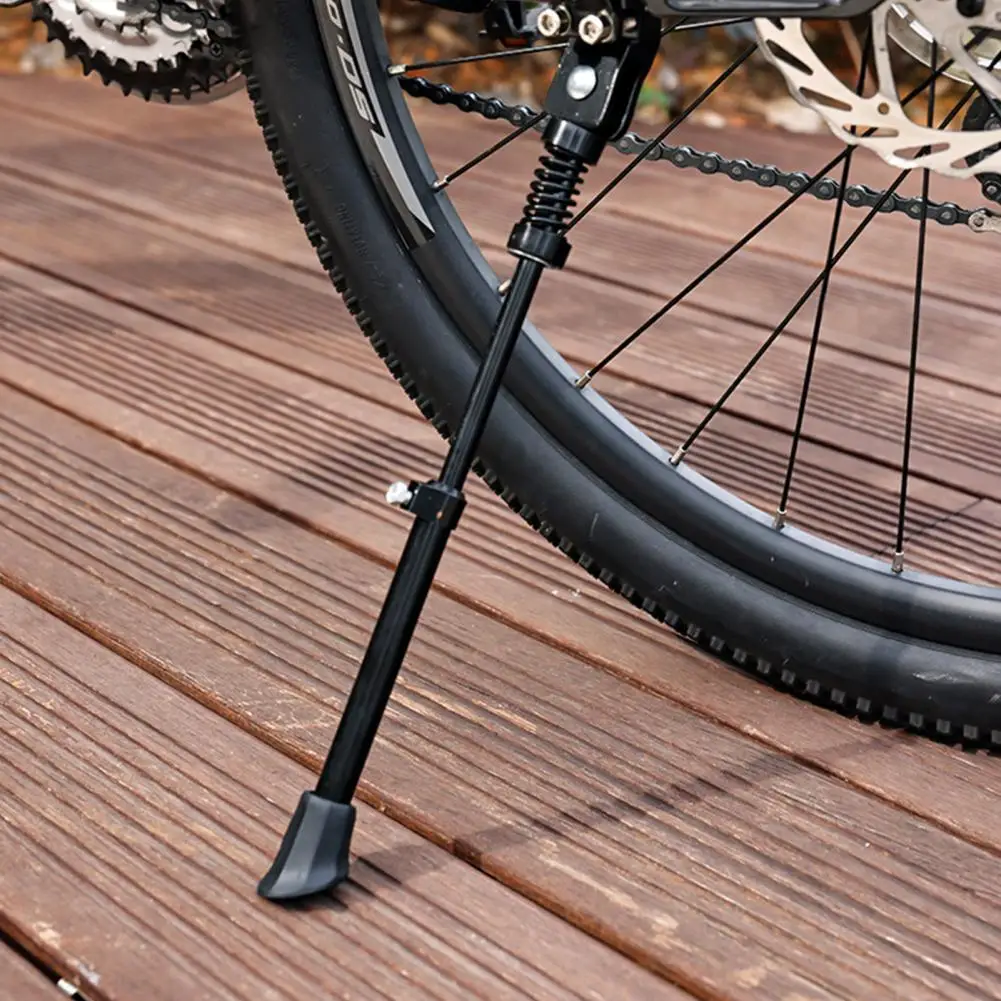 Аксесоари за велосипеди Регулируеми алуминиеви стойки за велосипеди с гумени крака Конструкция с пружинным буфер за подкрепа на задната страна