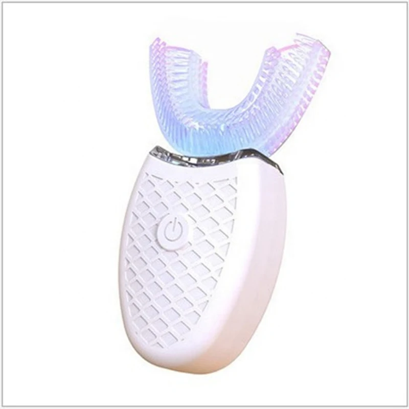 Безжична Електрическа Автоматична Ултразвукова четка за зъби 360 градуса Саунд силиконова U-образна USB акумулаторна четка за зъби