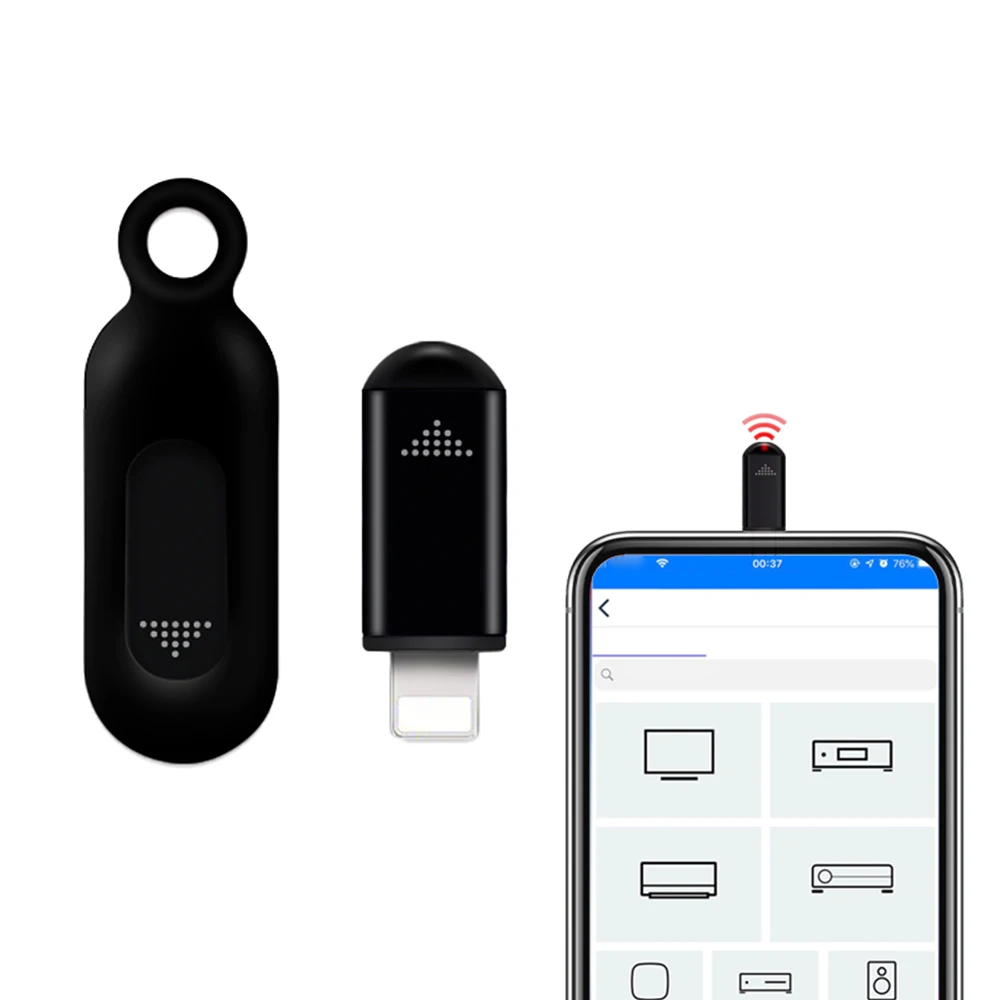 Безжична смартфон Инфрачервен предавател Универсална смяна на мини-дистанционно управление за смартфон iOS Телевизор, Климатик Вентилатор