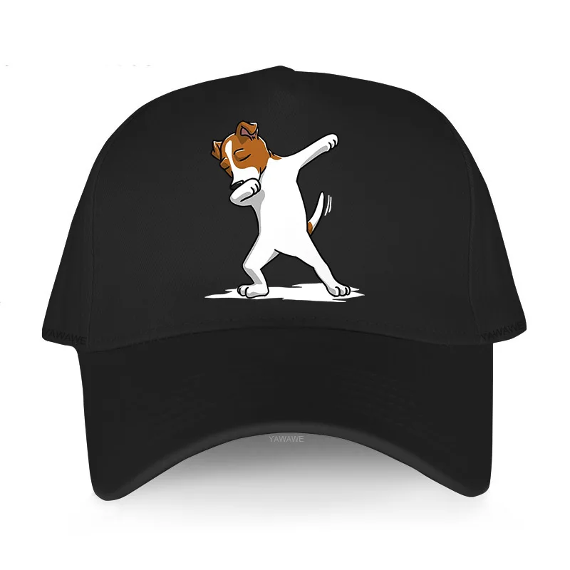бейзболна шапка мъжка Спортна Шапка възстановяване на предишното положение в стил Хип-хоп Джак-Ръсел-Териер с Анимационни графики принтом, най-новият открит козирка