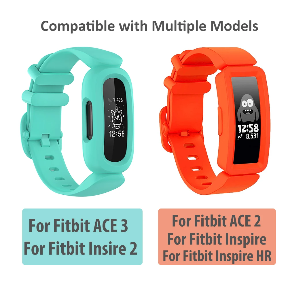 Взаимозаменяеми Каишка За детски Умни часа Fitbit ACE 2 ACE 3, Силиконови Гривни За часовници Fitbit Inspire, Каишка За часовник Inspire HR