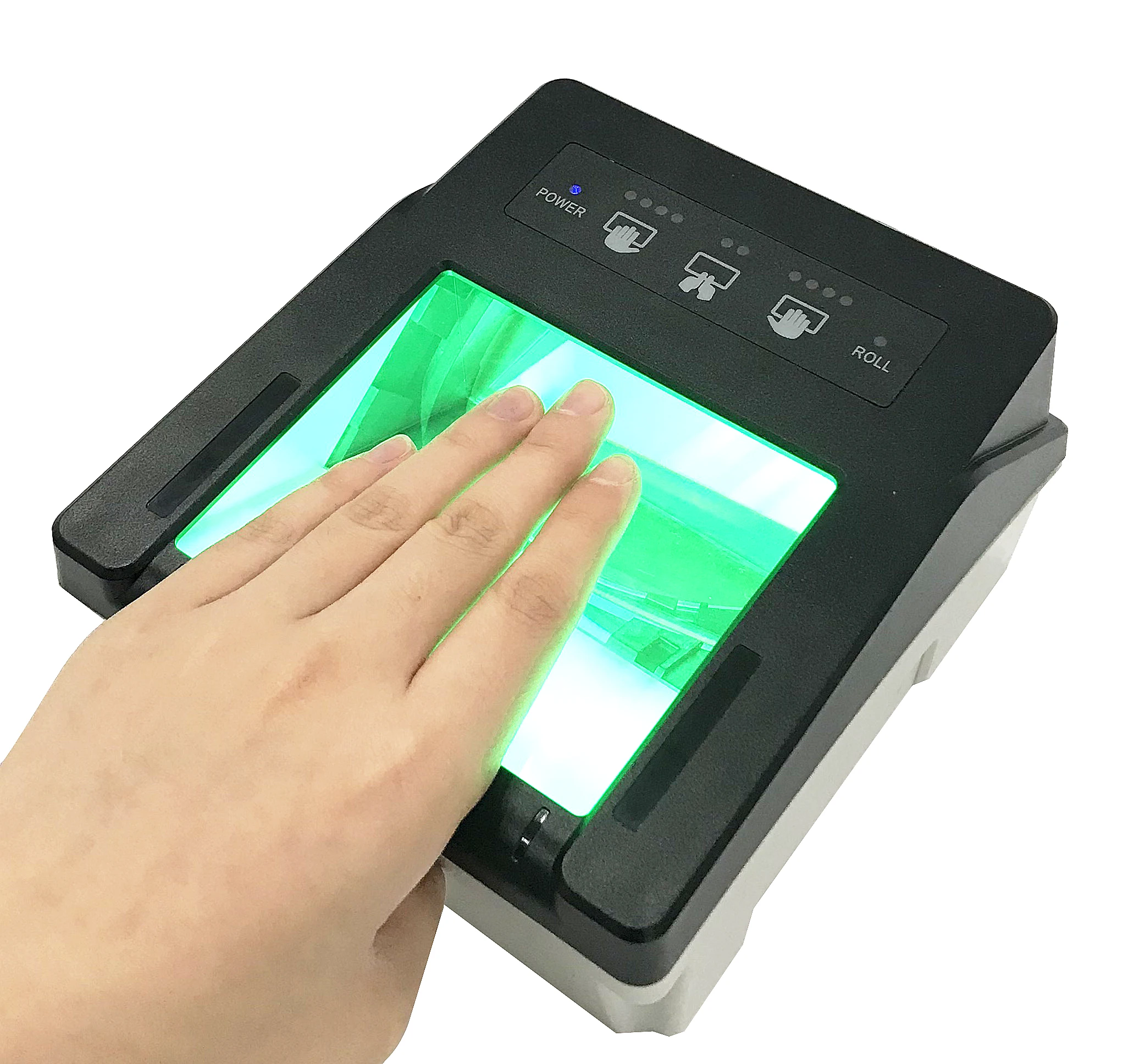 Висококачествен скенер на пръстови отпечатъци LiveScan 442, четец на пръстови отпечатъци за идентифициране на 10 пръста