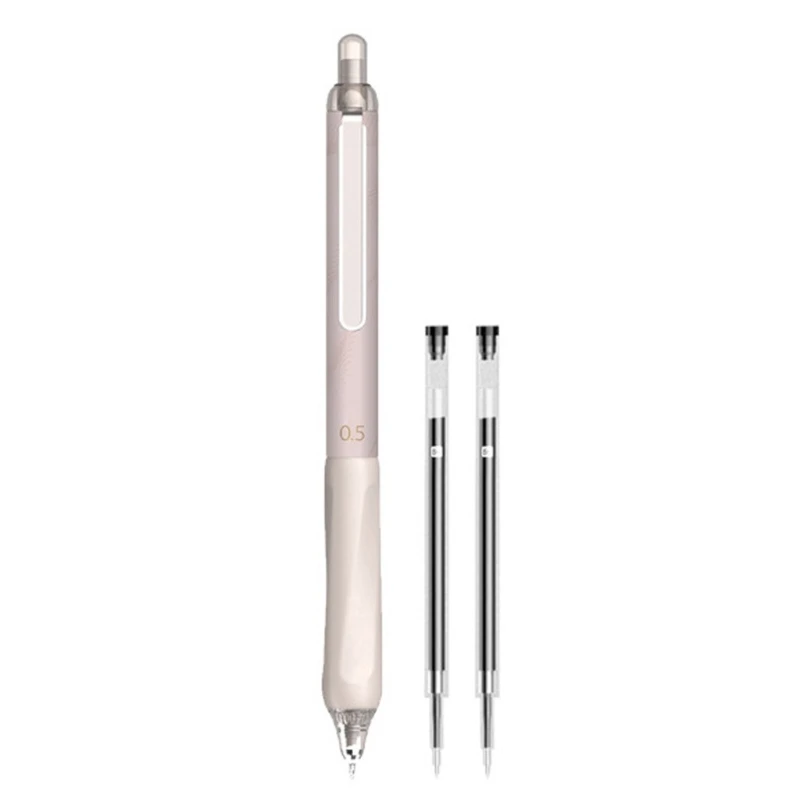 Гел химикалки за еднократна употреба Включват 2 пълнители за химикалки с разтегателен гелевыми мастило 0,5 мм, Голямо количество мастило, бързо съхнещи, пишат гладко