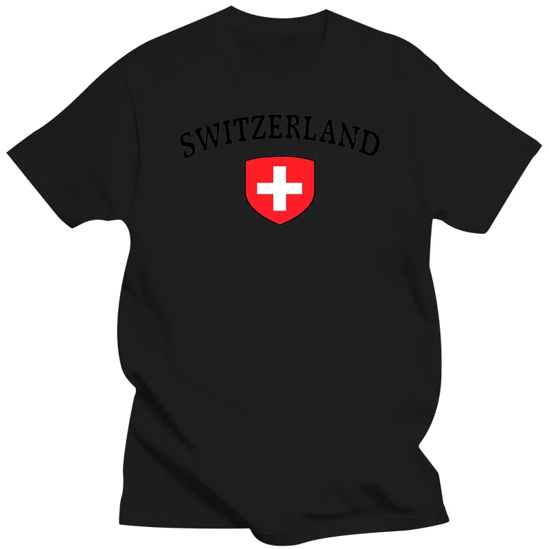 Гореща разпродажба 2019 Тениска от 100% памук, SWITZERLAND, тениска с флага на Швеция, Европа
