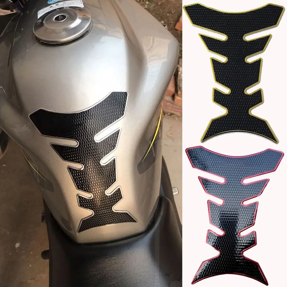 Гума Газ Капачка Защитна Подплата Аксесоари за изменение 3D Стикери с Риба Кост Етикети с топливным Резервоар на мотоциклет Украса кола