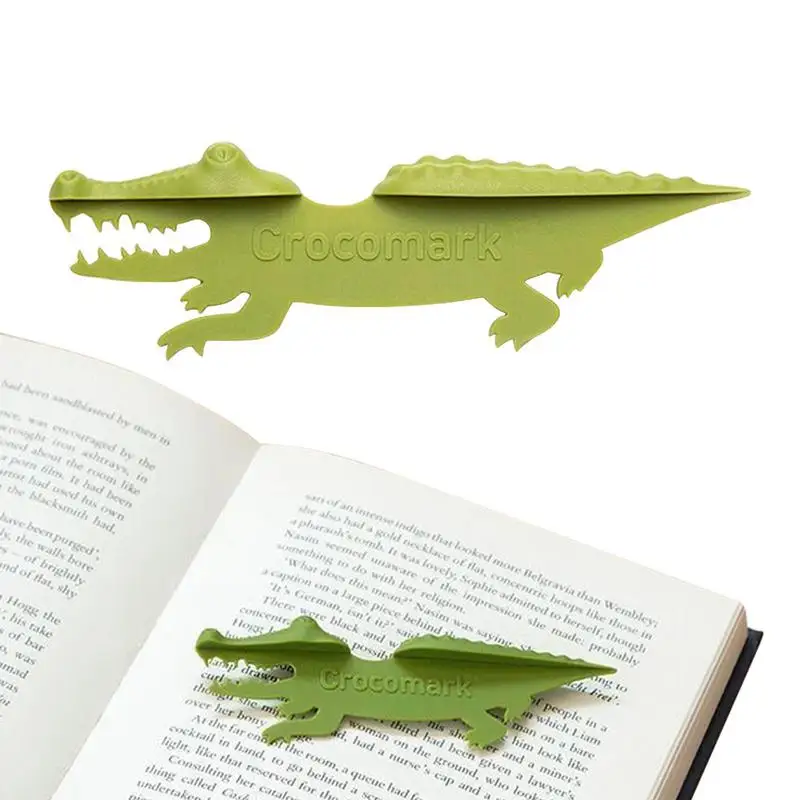 Детска отметката от крокодилска кожа, сладък Маркер за страници, аксесоари за четене подарък книги За книгата любители, учители, студенти, bookworms