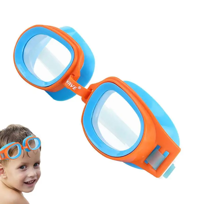 Детски очила за момчета, водоустойчив очила за плуване с висока разделителна способност, Очила за плуване със защита от ултравиолетови лъчи за момичета, очила за плуване в басейна и на плажа.