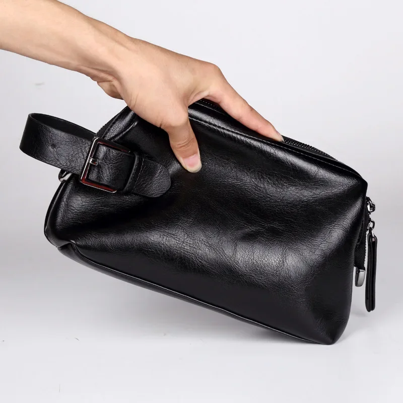 Ежедневни мъжки чанти-клатч от изкуствена кожа за бизнес