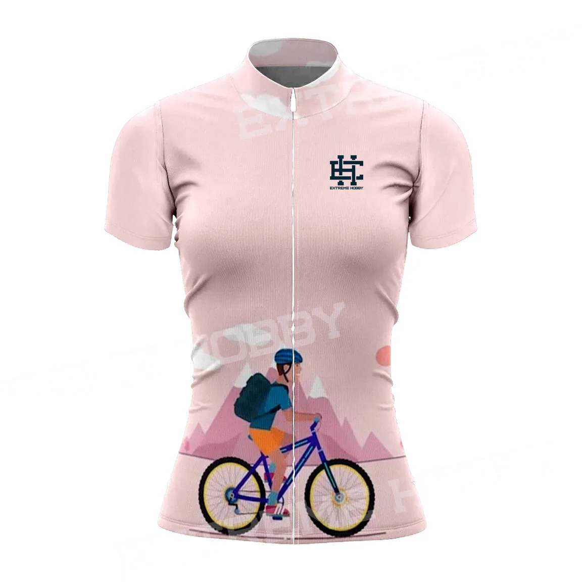 ЕКСТРЕМНО ХОБИ, Лятна дамска дишаща бързосъхнеща тениска МТБ Ciclismo, Уличен под наем, велосипеди костюм, Велосипедна фланелка