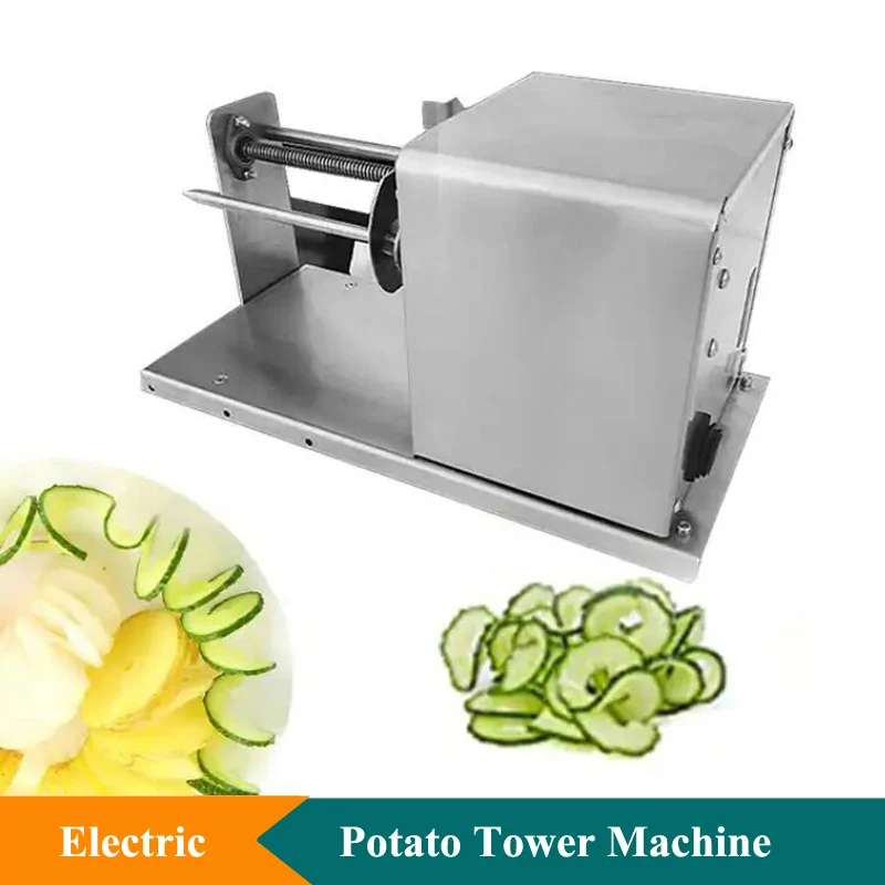 Електрическа автоматична картофелеуборочная машина за нарязване на картофи чипс от неръждаема стомана, обзавеждане за нарязване на картофи, Машина за нарязване на картофи