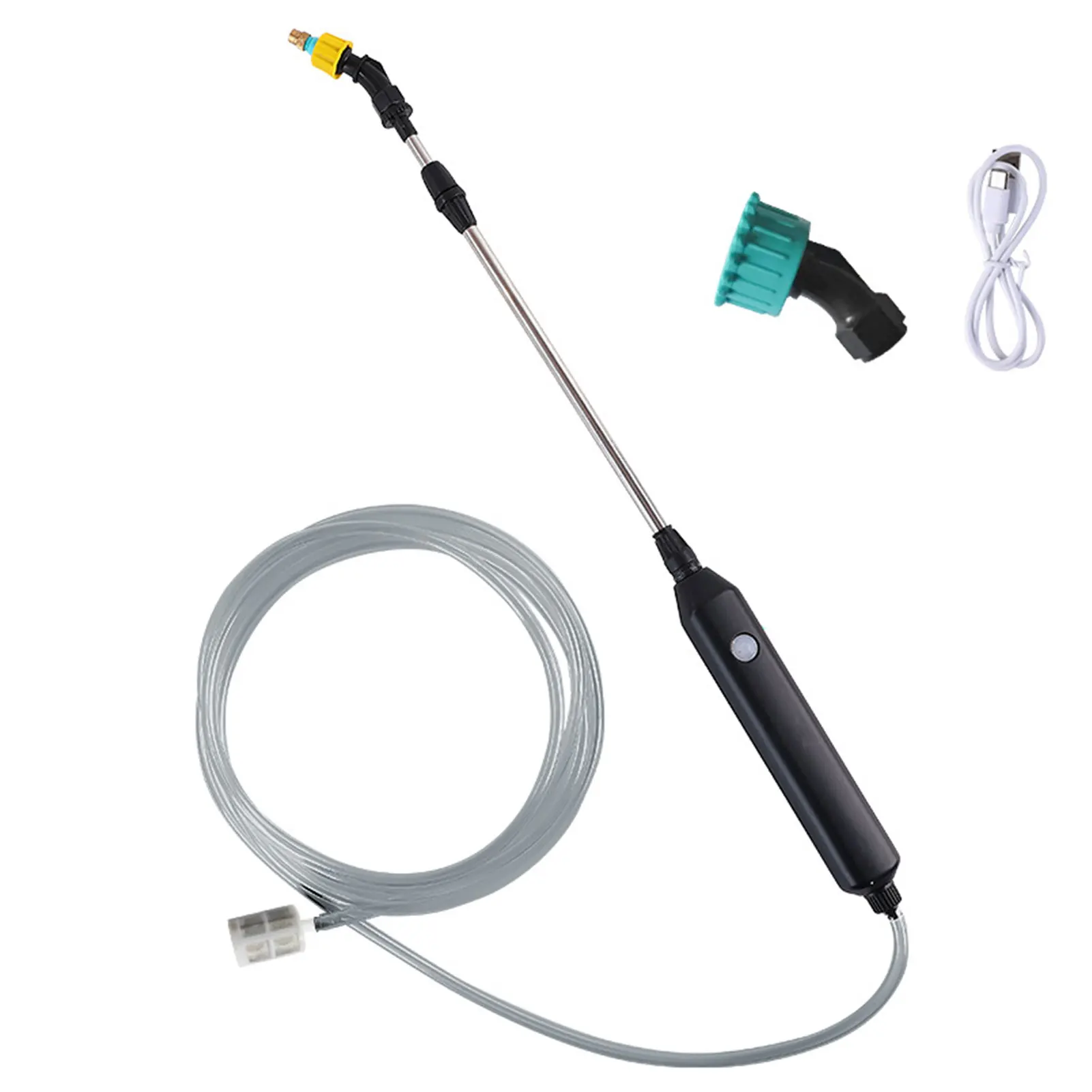 Електрическа пръскачка за напояване на спрей пръчка, USB-акумулаторна пръскачка за поливане на тревни площи в градината