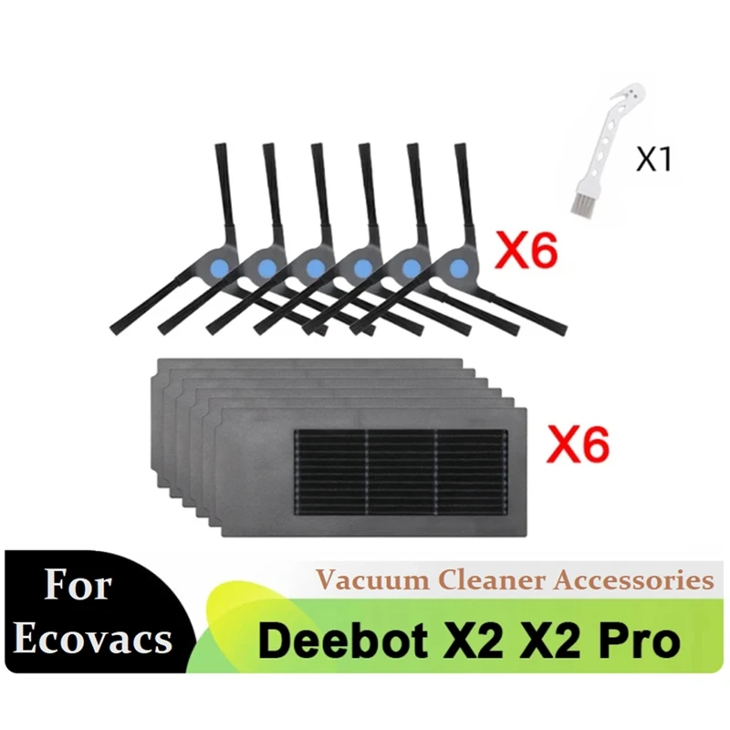 За Ecovacs Deebot X2 Omni/X2 Pro/X2 Робот-Прахосмукачка Моющаяся Странична Четка Hepa Филтър Резервни Части, Аксесоари