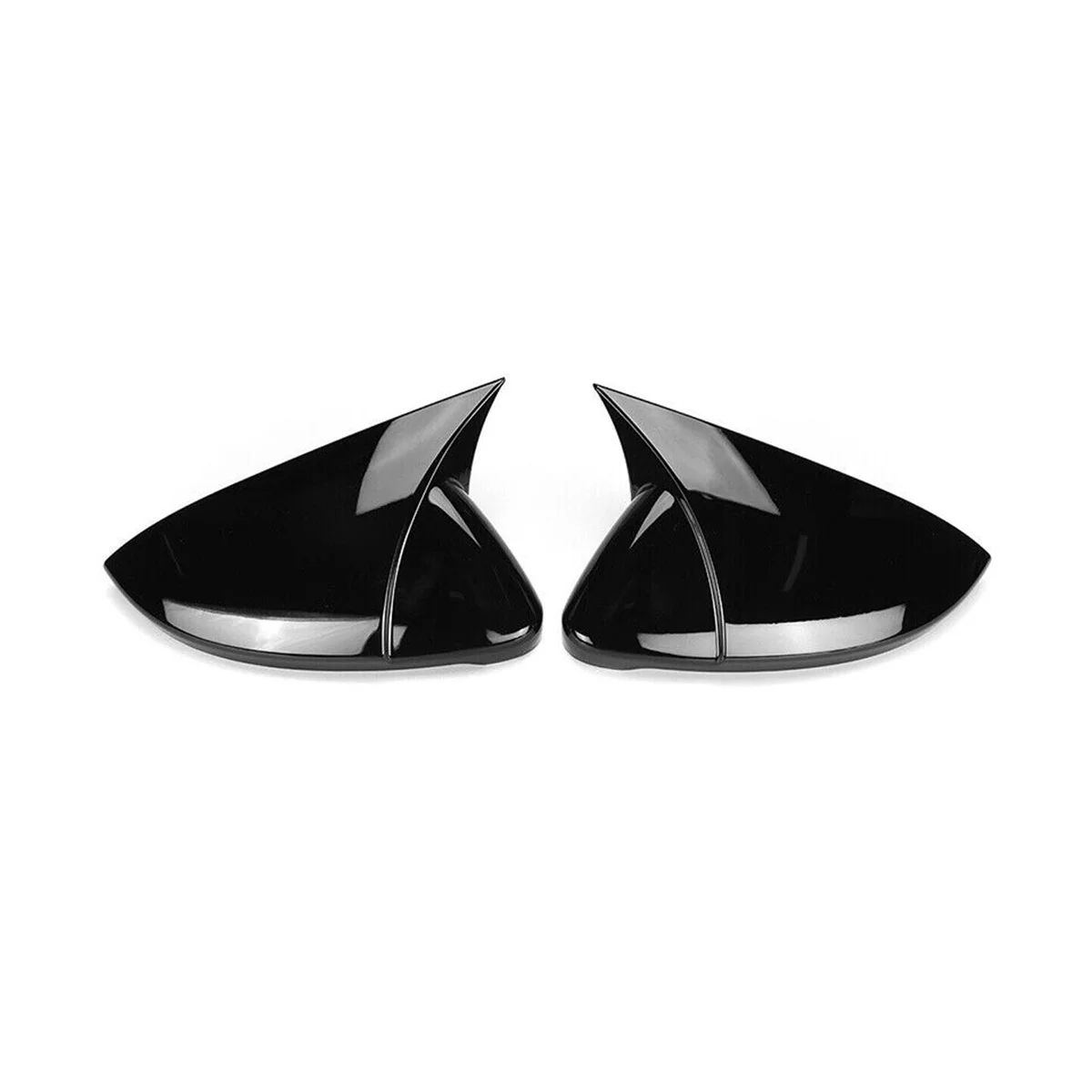 За Golf MK7 MK7.5 GTD R, на капака на огледалото за обратно виждане, конвертиране на мегафона, универсален Ярко черно