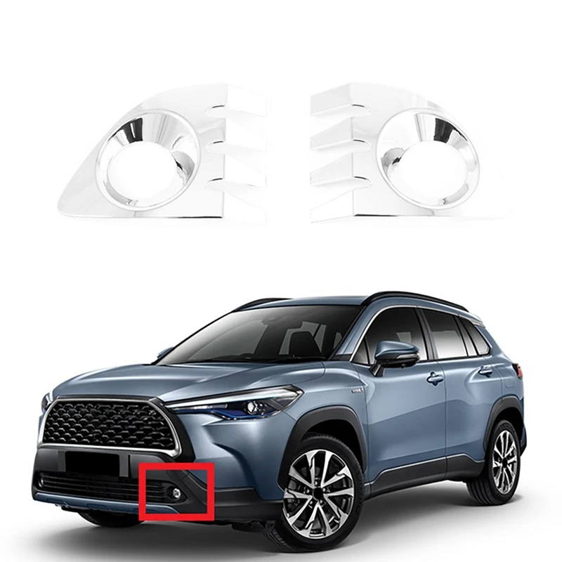 за Toyota Corolla Cross 2020 2021 ABS Хромирана Предна противотуманная светлината на прожекторите, рамка за фенер, украса на екстериора, за украса
