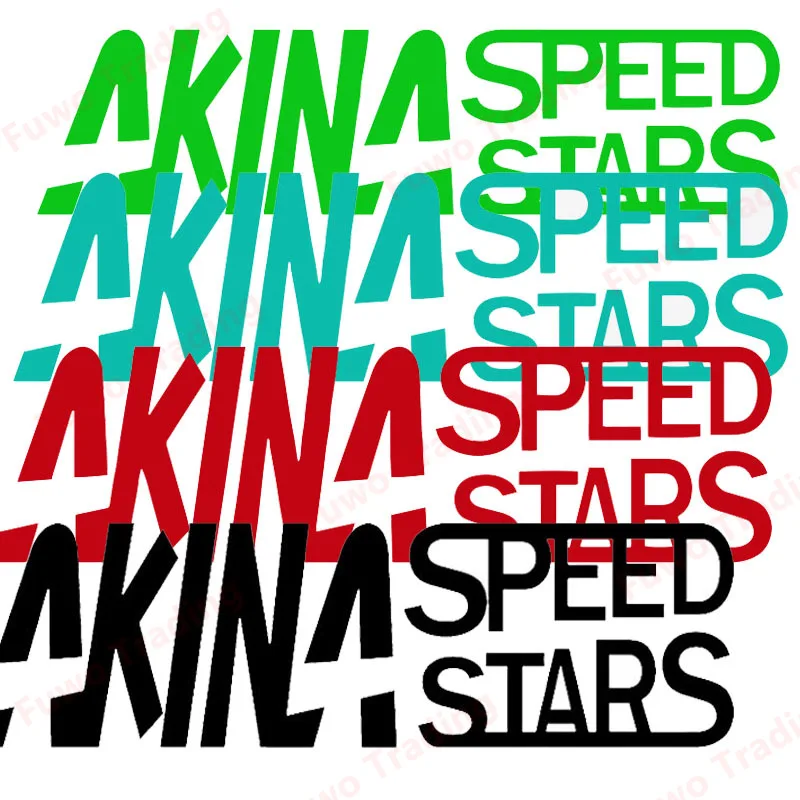 Забавни Автомобили Стикер AKINA SPEED Vinyl STARS Водоустойчив JDM за Предното Стъкло Мотоциклет Camper Броня с Каска Камион Лаптоп Декор PVC