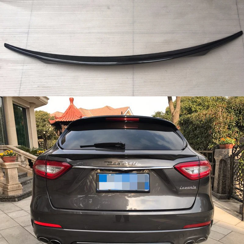 Задни перваза е от въглеродни влакна, средната спойлер, крило на прозореца за Maserati Леванте S Sport Utility, 4 врати, каросерия тип хетчбек 2016-2017