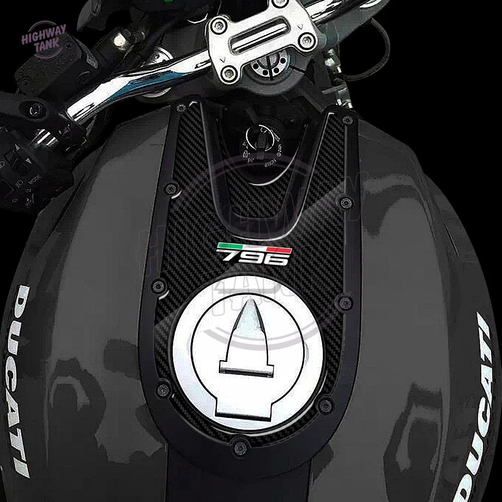 Защитен калъф за газова бутилка мотоциклет в 3D-карбоновом изпълнение за Ducati Monster 796 2008-2014
