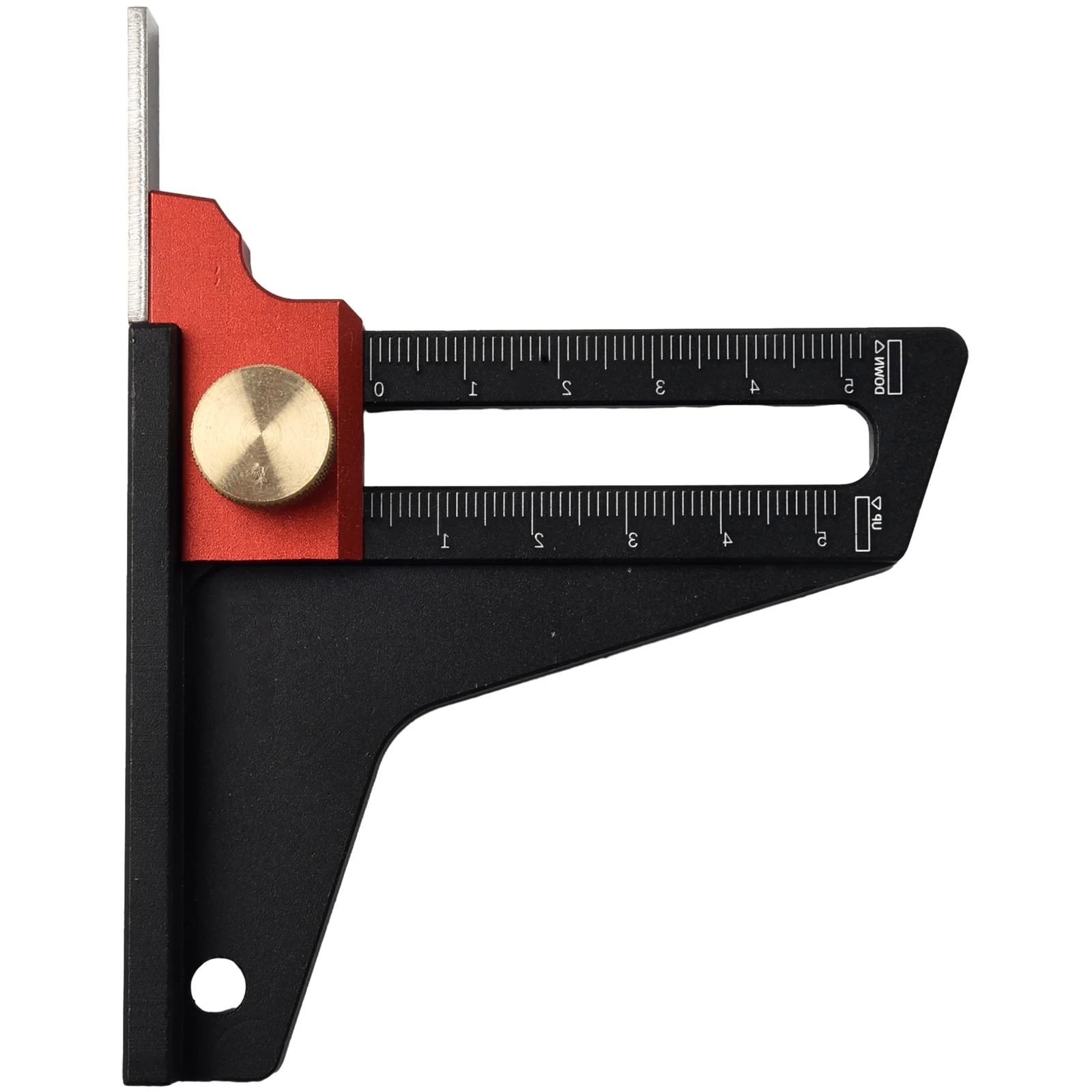 Измерване на дълбочината на Регулиране на височината на пильного плот за дървообработващи инструменти Метрична скала Линия Обрезной машина