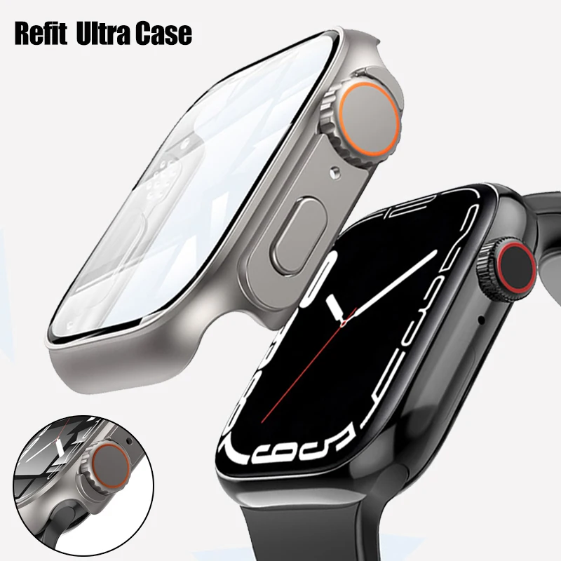 Калъф за КОМПЮТЪР, за Apple Watch Case 8 7 6 SE 5 4 44 мм 45 мм 40 мм 41 мм Актуализация идентичност на външния Вид на Apple Watch Ultra 49 мм Превръща в Ultra