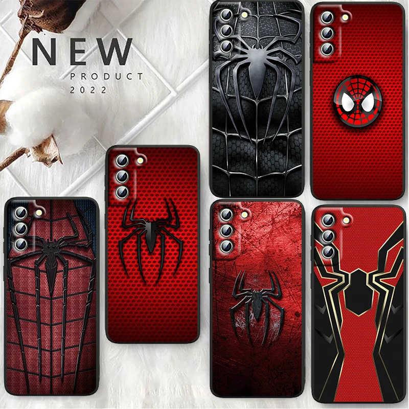 Калъф За мобилен Телефон С Логото на Marvel Spider Man За Samsung Galaxy S22 S23 S21 S20 FE Ultra Pro Lite S10 5G Plus мека Делото