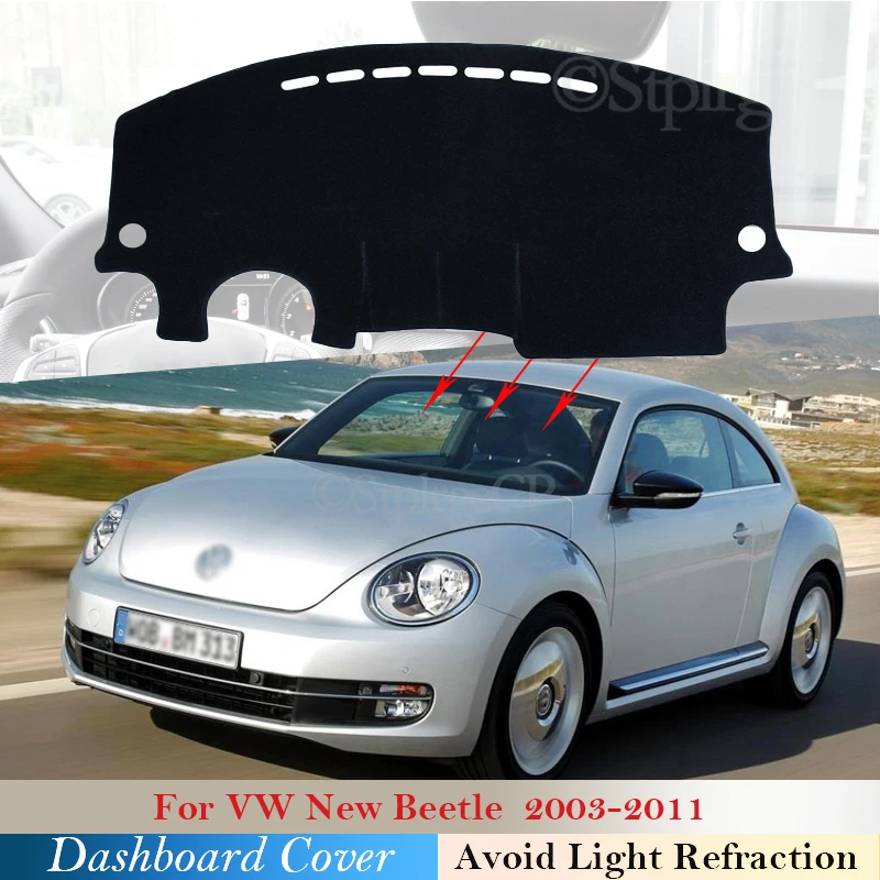 Капак табло Защитна Подплата за Volkswagen VW New Beetle 2003 ~ 2011 Beetle A5 Аксесоари Таблото Козирка Килим Анти-UV