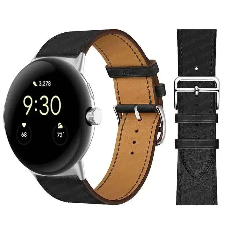Кожена каишка за Google Pixel watch band smartwatch гривна Аксесоари каишка за часовник correa belt Гривна Google Pixel Watch