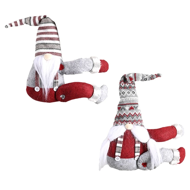 Коледа коледа джуджето, коледна украса, ръчно изработени, забавна коледна украса, също може да се използва като завязки за пердета