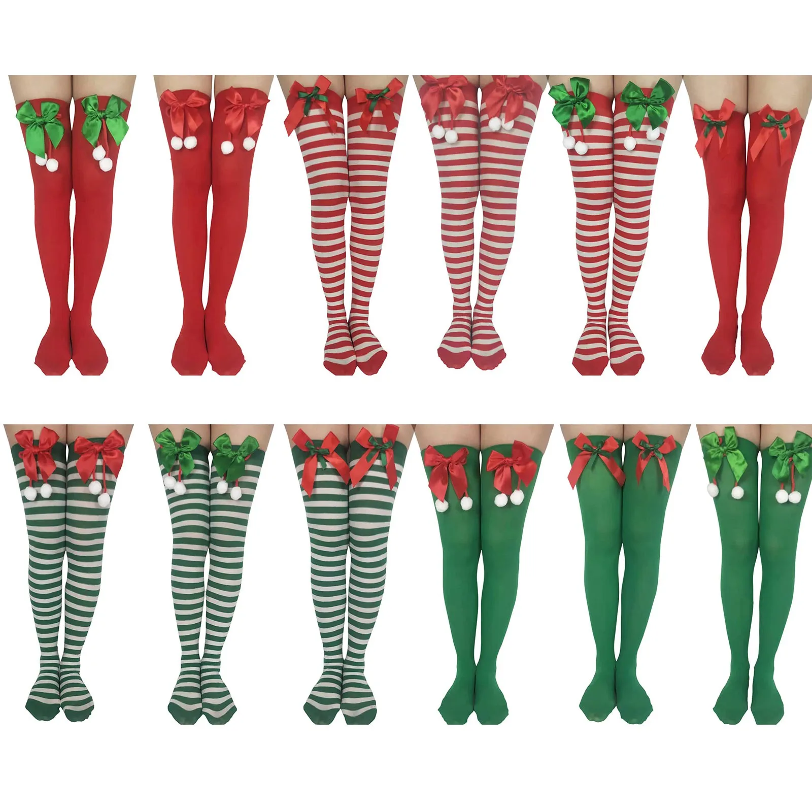 Коледни чорапи, чорапогащи за партита, Коледни плюшена кукла, чорапогащи, чорапи с лък, мама каза