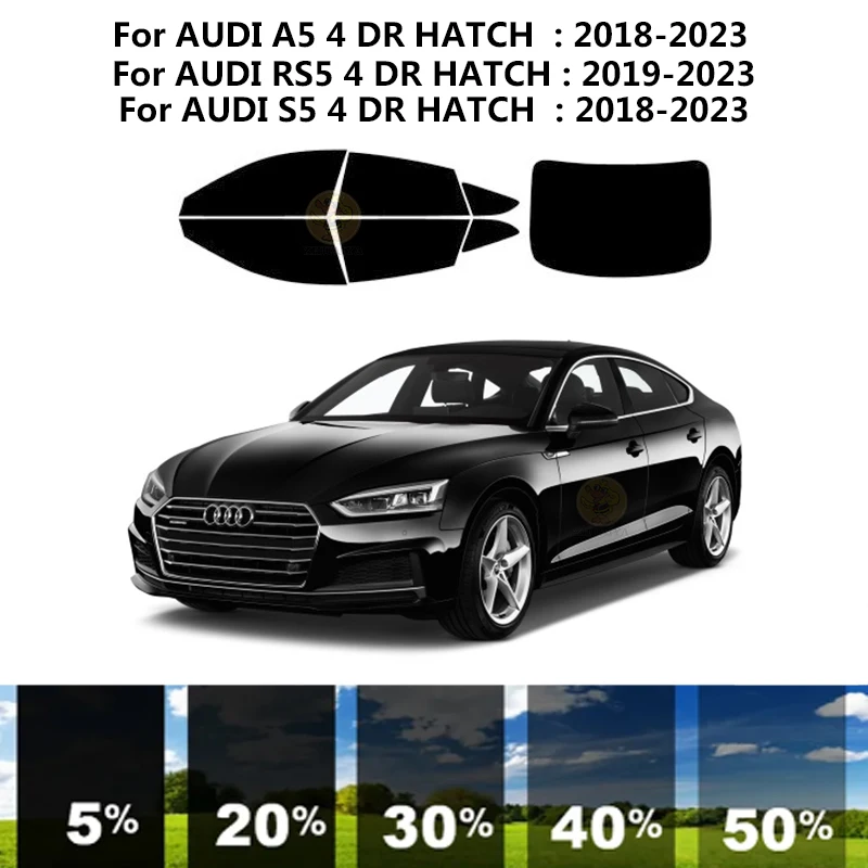 Комплект за UV-оцветяването на автомобилни прозорци от нанокерамики, Автомобили фолио за прозорци на AUDI RS5 4 DR HATCH 2019-2023