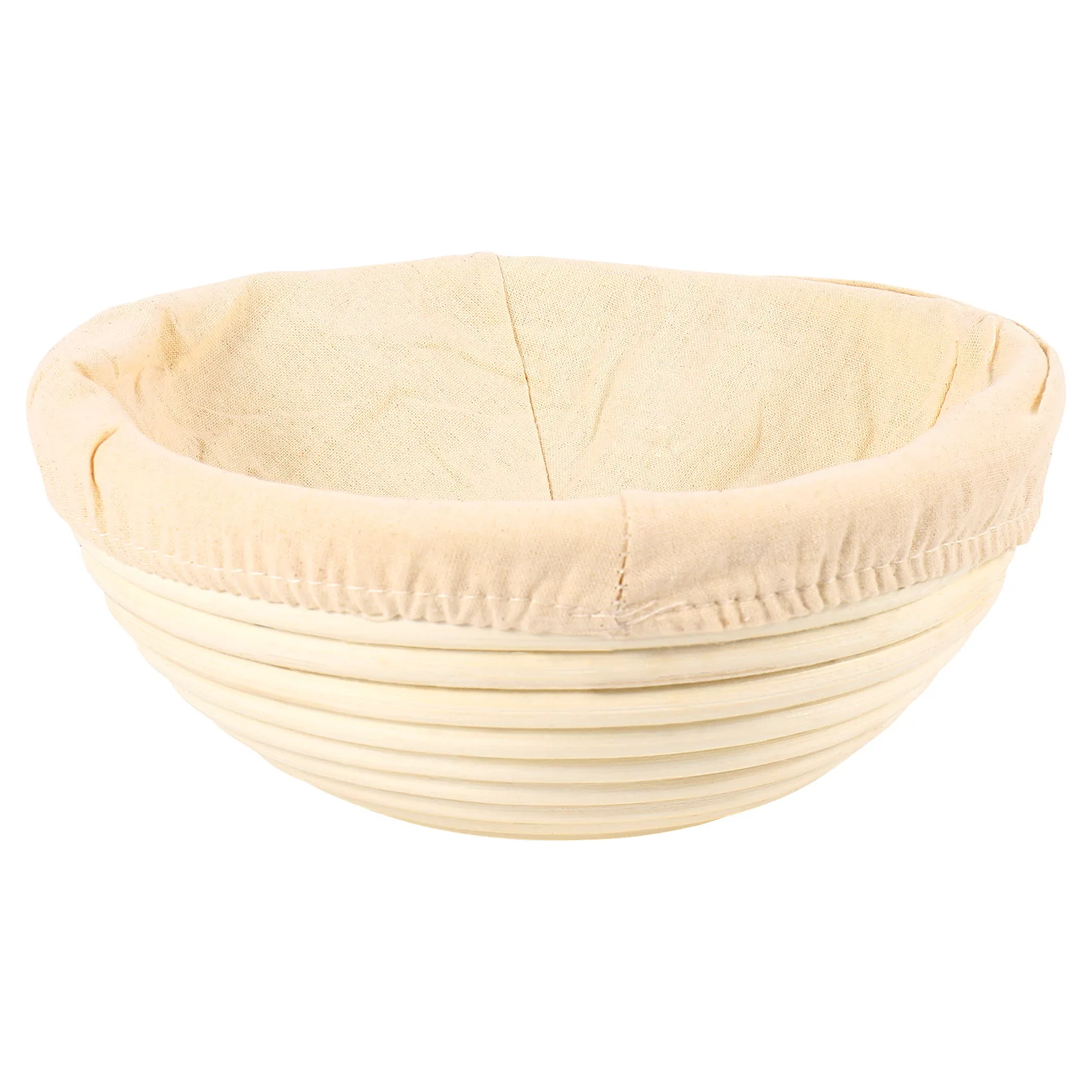 Комплект кошници за кръгла proofer Banneton – Форма за печене небеленого хляб от естествен тръстика с тъканната подплата