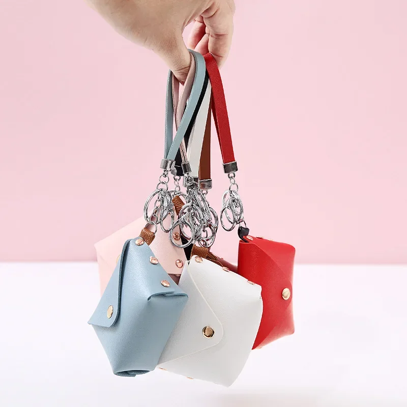 Корейската версия на творческата интернет чанти на Red Hot Personality с брелоком за ключове от изкуствена кожа, портфейли и на съвсем малък за монети, мини чанта за съхранение