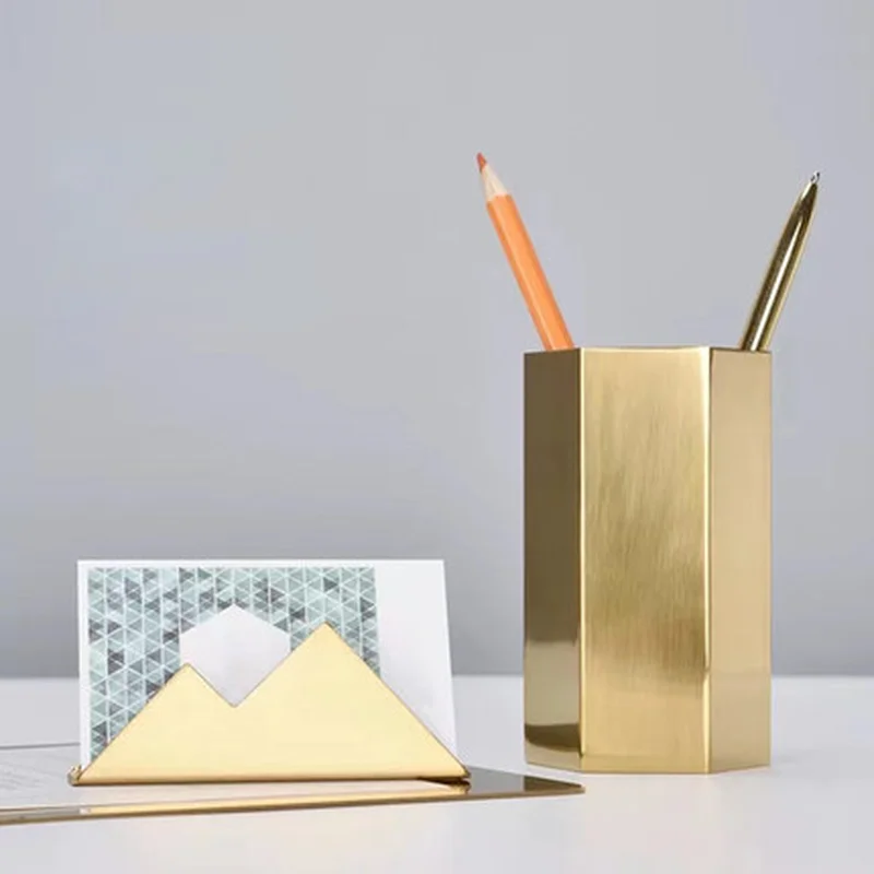 Креативен метален държач за визитки във формата на планината, поставка за снимки, държач за офис консумативи, скоба за каботажните