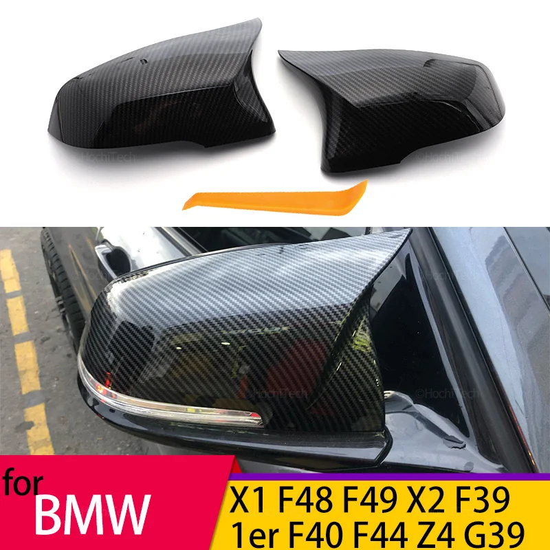 Кутията странично огледало за обратно виждане с Изображение от въглеродни Влакна Черен Цвят за BMW F44 F40 G29 F48 F49 F52 2019-2020 За X2 F39 Toyota Supra 2019-2020