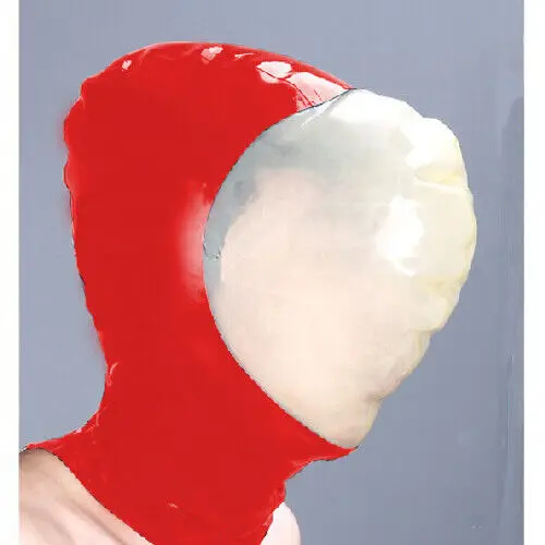 Латексный гумен гащеризон Гумените Ganzanzug Cosplay Червена качулка Anzug Overall Kostüm