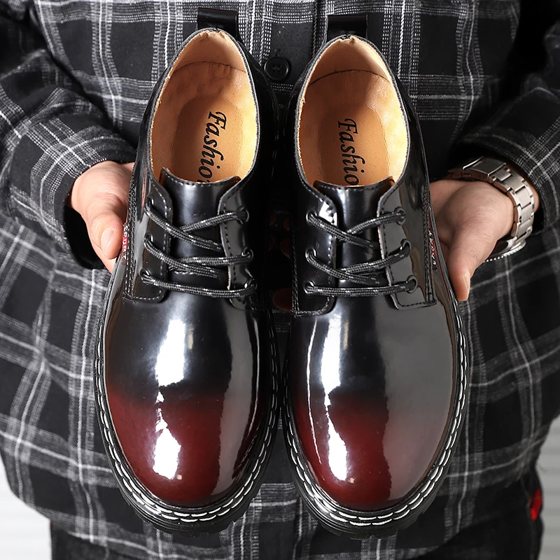 Луксозна Марка Мъжки Обувки Ръчна изработка, Новост 2023 г., Висококачествени Обикновен Модел Обувки за Мъже, Oxfords, Кожени Мъжки Ежедневни Обувки, Голям Размер 38-46