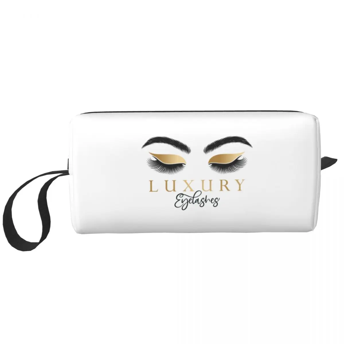 Луксозни козметични чанти за грим с логото на Eye Мигли, дамски косметичка, стилен водоустойчив калъф-органайзер за грим