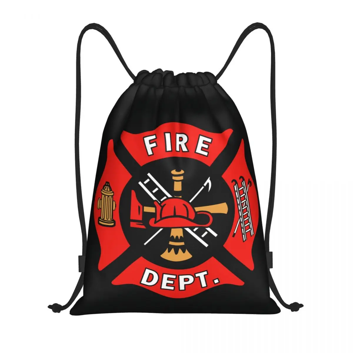 Маркова чанта с логото на пожарникар отдел на съвсем малък За мъже и жени, Лека раница за съхранение на пожарникари и спасители в залата на спортното