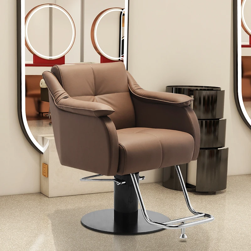 Маркови фризьорски столове в ретро стил, с Модерни съоръжения за красота, Фризьорски салон стол за спа, Козметични шезлонги, Търговски мебели RR50BC