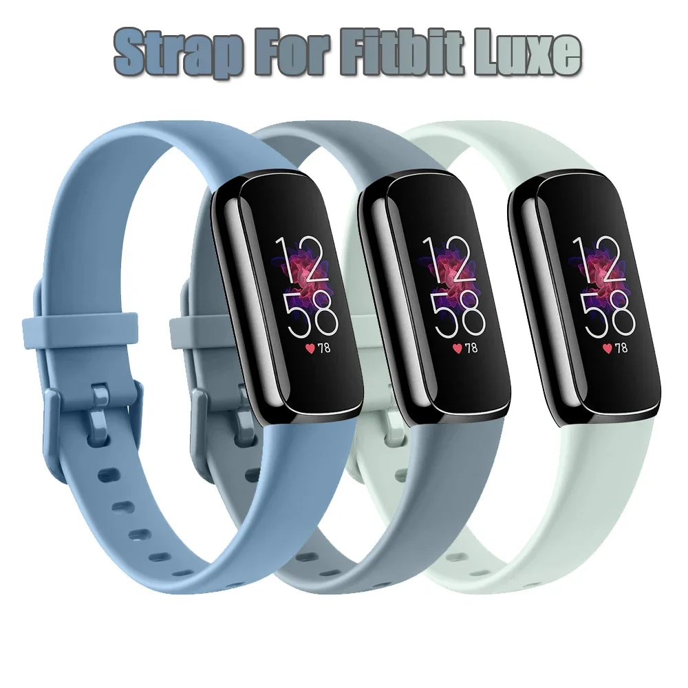 Мека силиконова лента за каишка за Fitbit Luxe, умни часовници, спортни гривна за гривна Fitbit Luxe, аксесоар за контролирано каишка за часовник