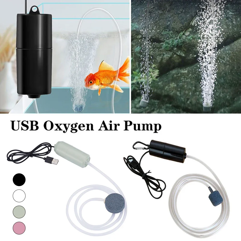 Мини-Аквариумный Въздушна Помпа Лаптоп USB-Кислороден Въздушна Помпа За Аквариум С Въздушно Камък, Тъпо Енергоспестяващ Кислороден Помпа За Аквариумной Риболов