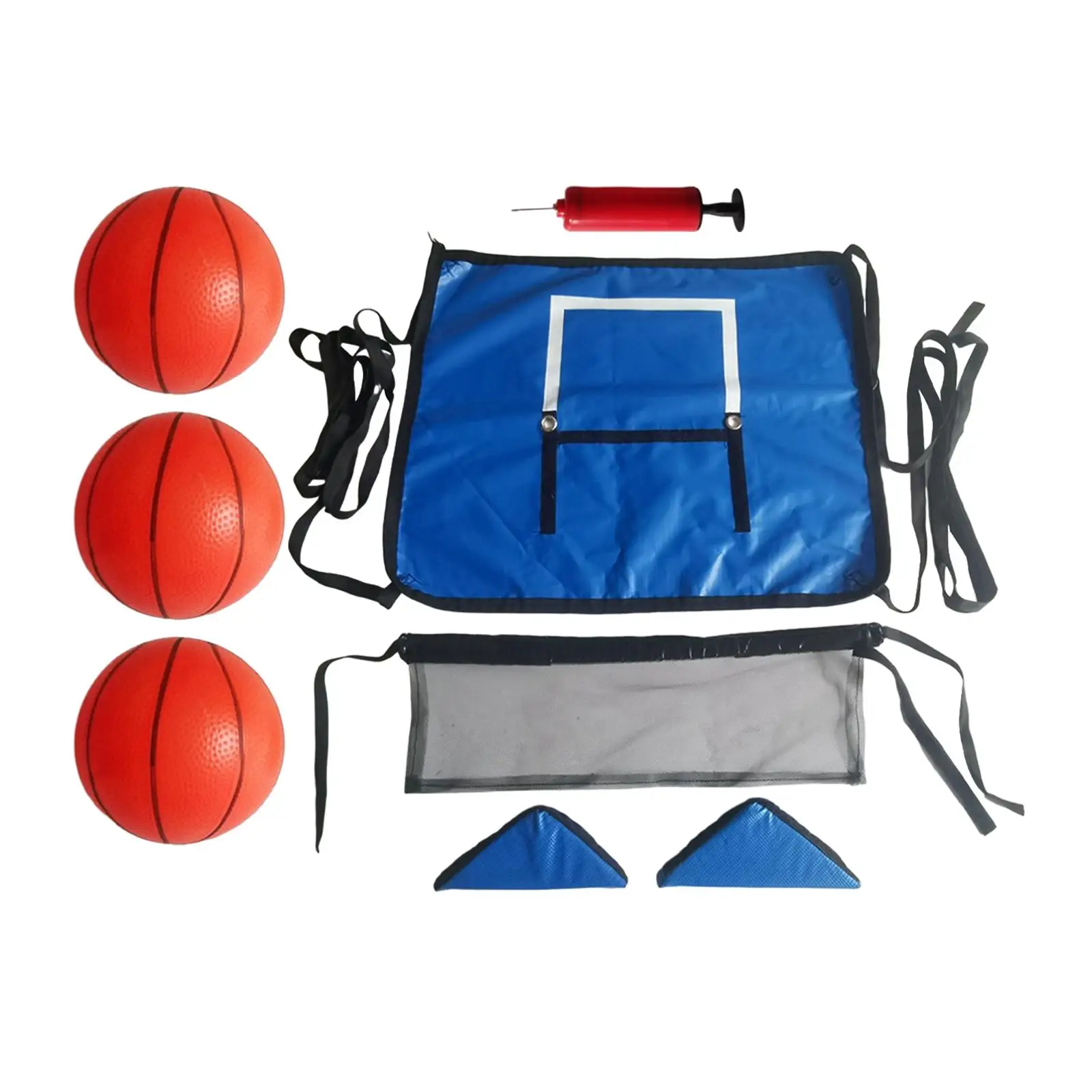 Мини-баскетбол обръч за батут с фехтовка, лека баскетболно поставка