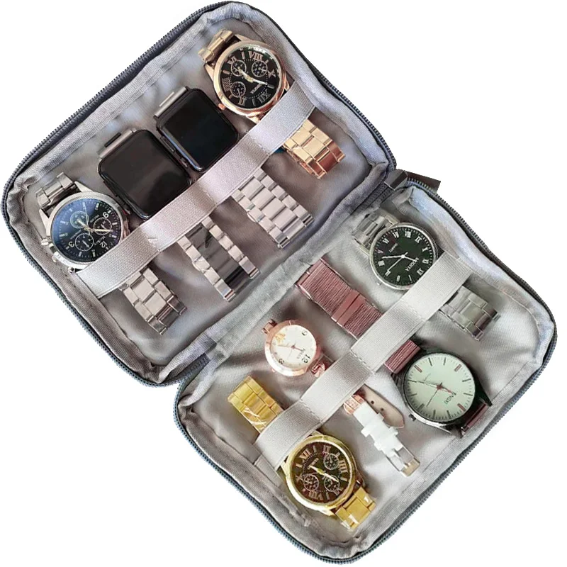 Мини-преносима кутия за Apple Watch, Пътна Чанта, Часовник, Органайзер, Мъжки И Женски Смарт Часовник, Кутия, Дисплей За Часа, Калъф За Съхранение