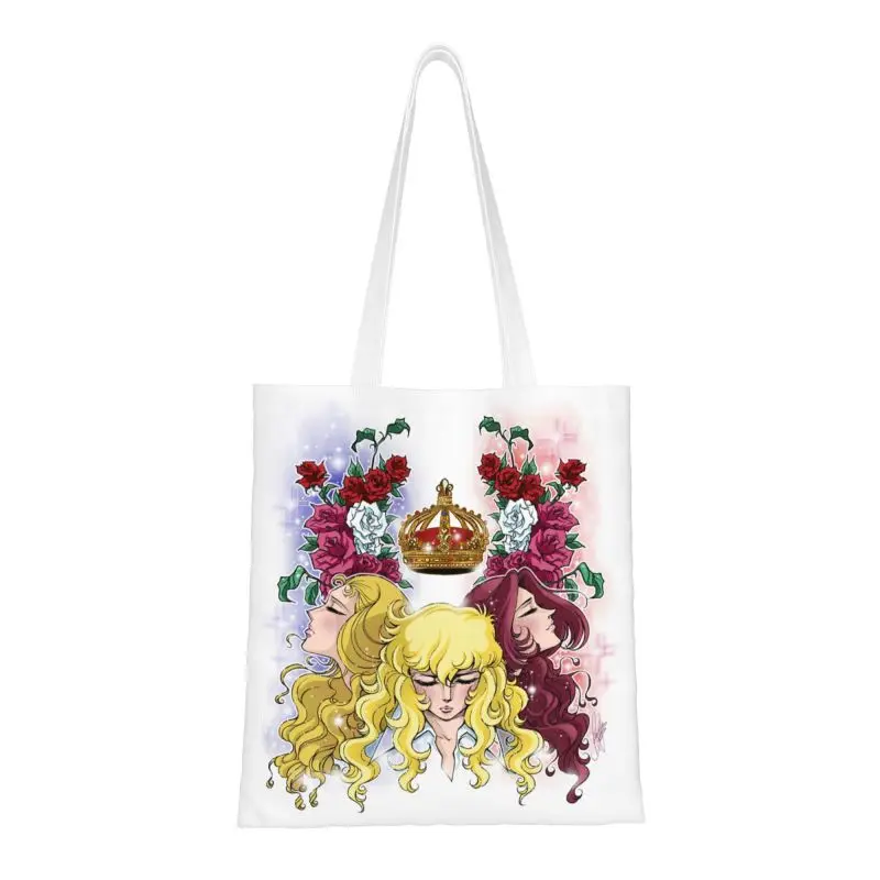 Множество чанта за пазаруване The Rose Of Versailles, дамски холщовая чанта-тоут, здрави торбички за пазаруване Lady Osar Grocery