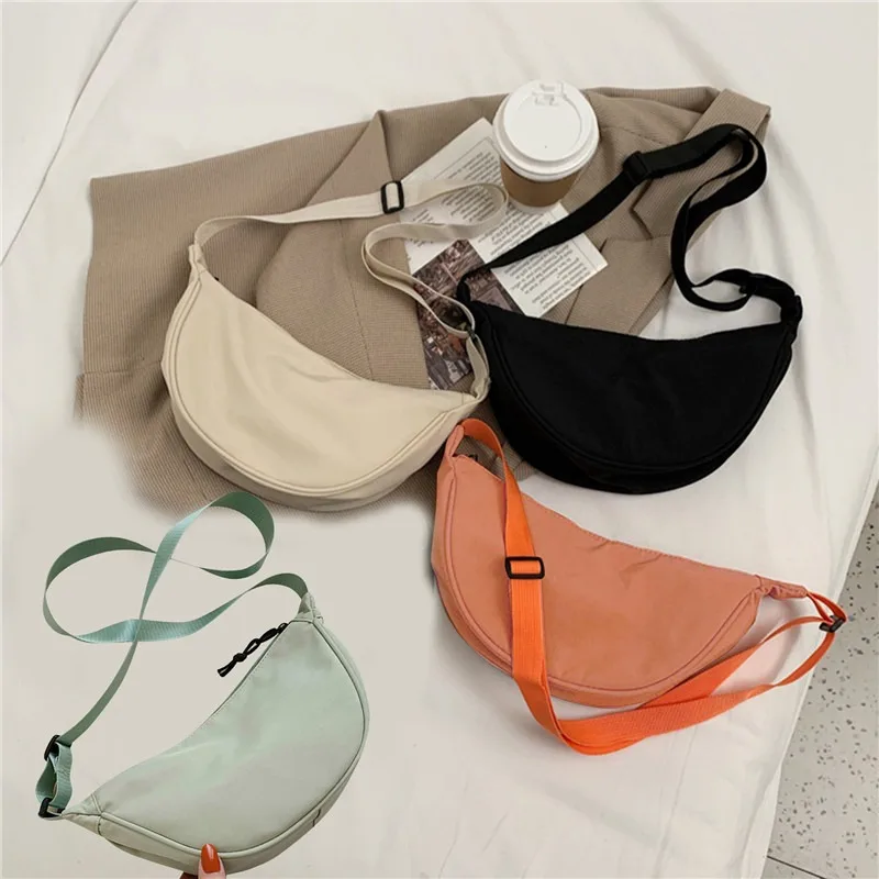 Модни найлонови ежедневни чанти-скитници, нагрудная чанта, чанта за подмишниците, чанта през рамо, жените студентски лека чанта, Нова чанта за равиоли