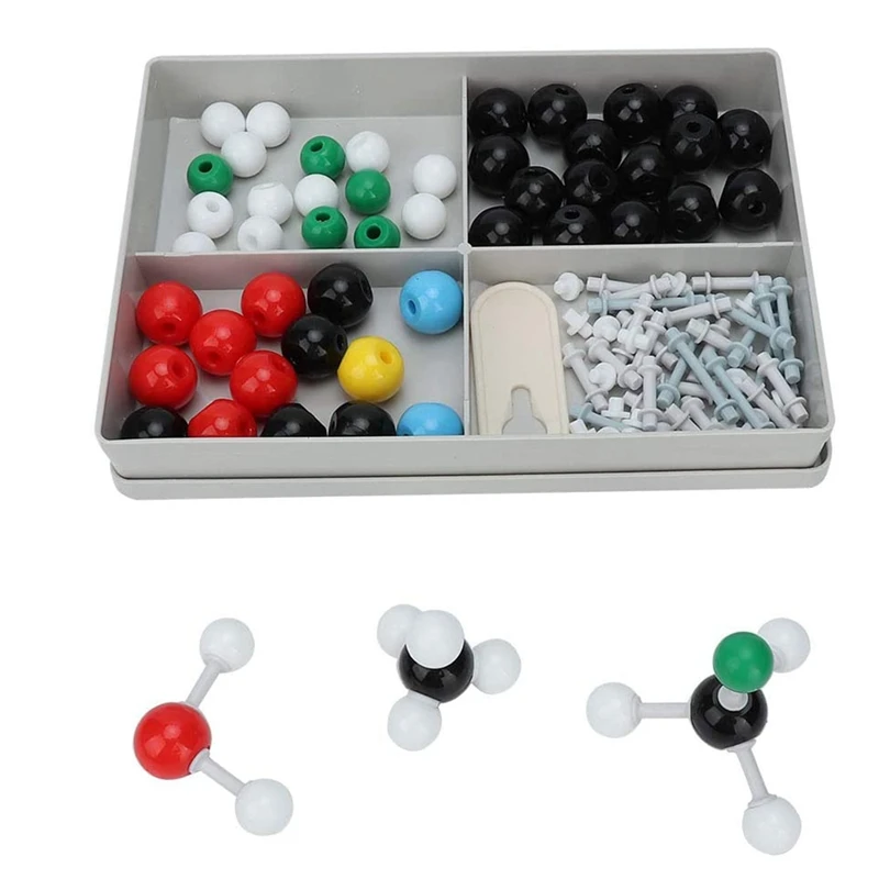Молекулна модел 122шт Набор от молекулни модели органична химия Комплект модели атомно-електронна путевой структура