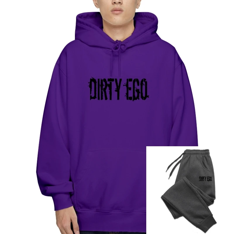 Мъжки пуловер Dirty Ego Cool бял цвят с завязками слонова кост S 5XLOuterwear1573 L @@K
