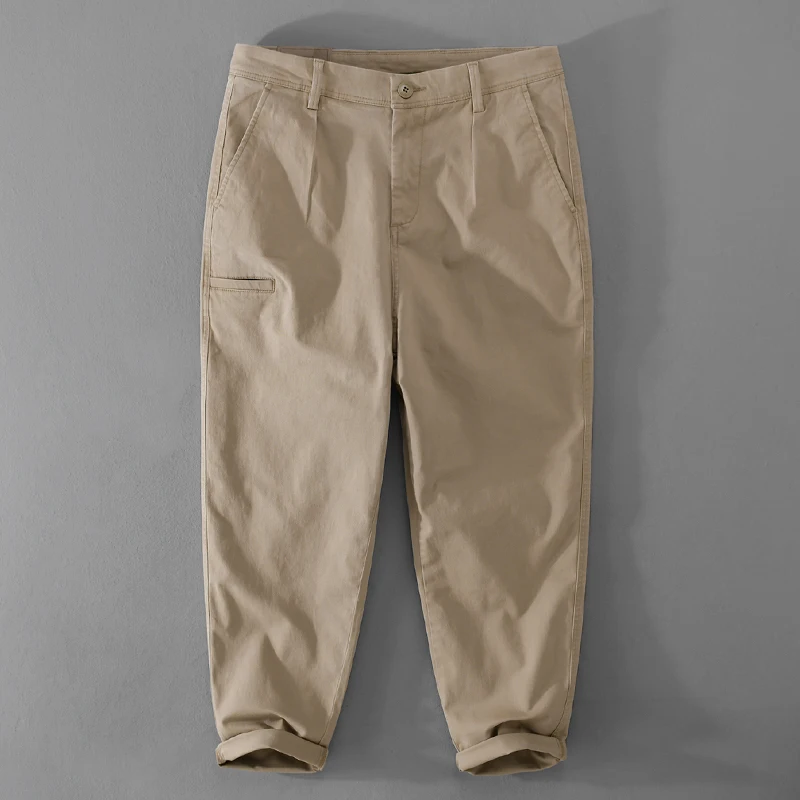 Нов Стил, 29-36 Размер, Ежедневни Памучни Маркови Панталони За Мъже, Модни Панталони, Демисезонные Панталони Hombre Pantalon Homme